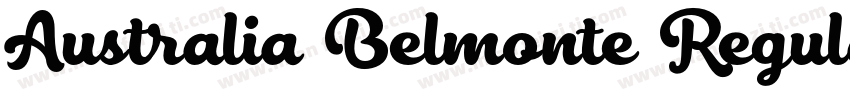 Australia Belmonte Regular字体转换